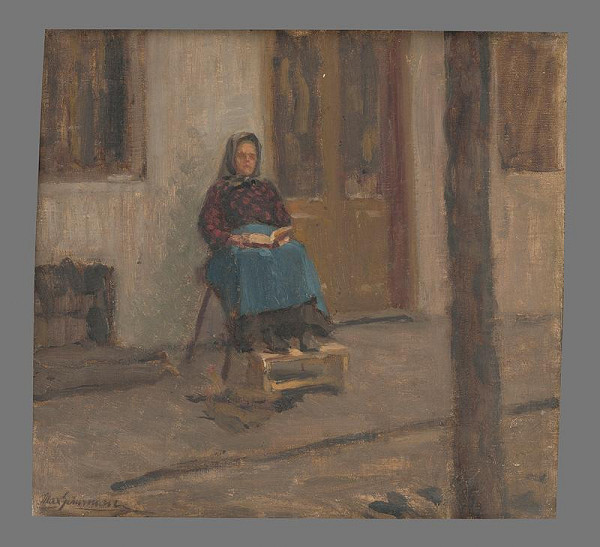 Maximilián Schurmann – Štúdia čítajúcej starenky 