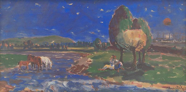 Július Nemčík – Evening on the Hornád 