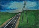 Štefan Bednár – Krajina s koľajnicami 