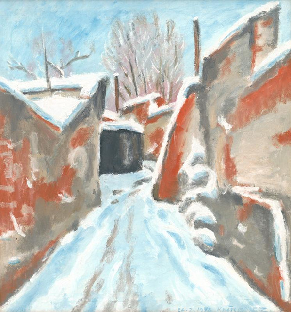 Ernest Zmeták – Úzka ulička v Košiciach 