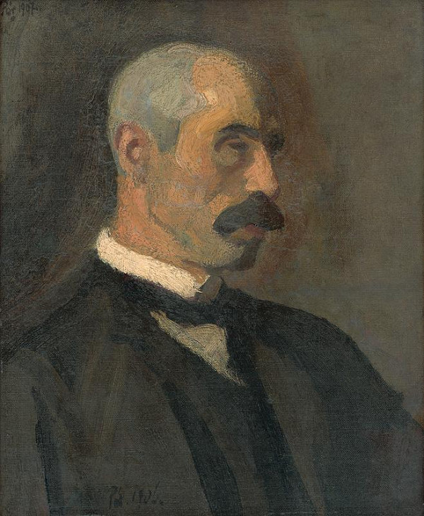 Bertalan Pór – Mužský portrét 