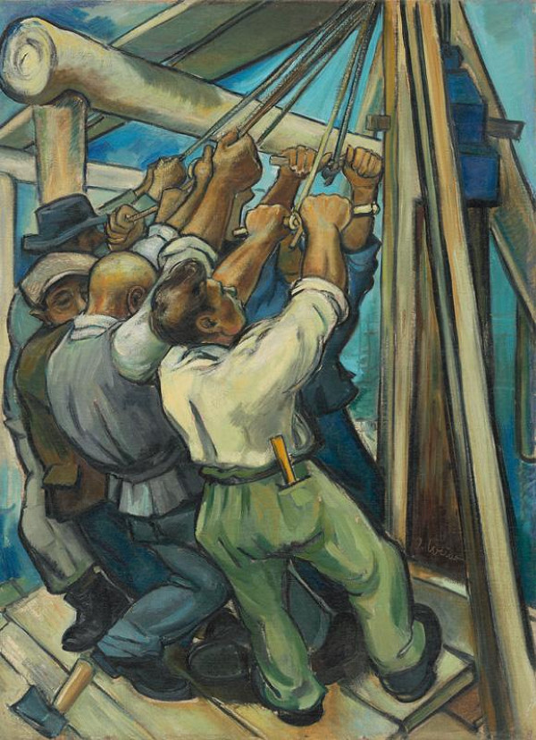 Imrich Weiner-Kráľ – Stavba mostu 