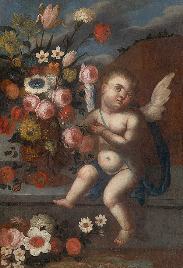 Slovenský maliar z 18. storočia, Neznámy maliar – Zátišie s Amorkom I. 