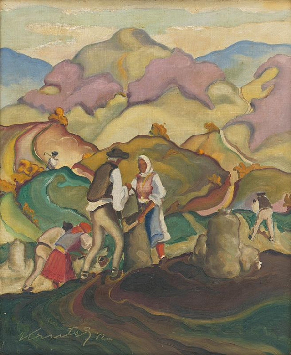 Juraj Krutek – Vykopávanie zemiakov 