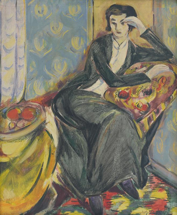 Eugen Nevan – Sediaca žena 