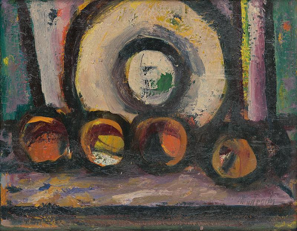 Ján Mudroch – Zátišie s jabĺčkami 