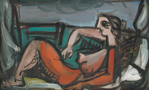 Július Lörincz – Odpočívajúca 