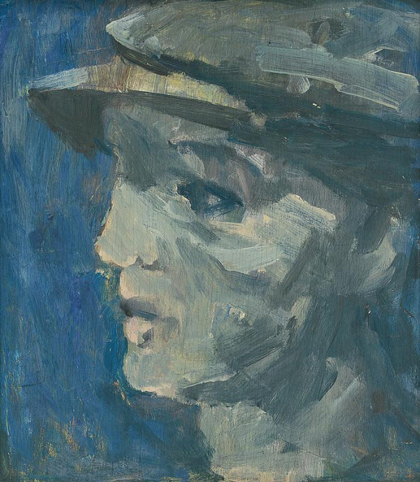 Július Lőrincz – Mladý robotník v šiltovke 