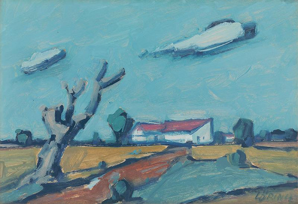 Július Lörincz – Domy s červenými strechami 