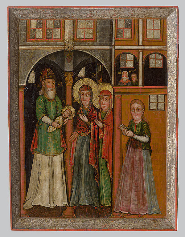 Neznámy ikonopisec – Obetovanie Krista v chráme 