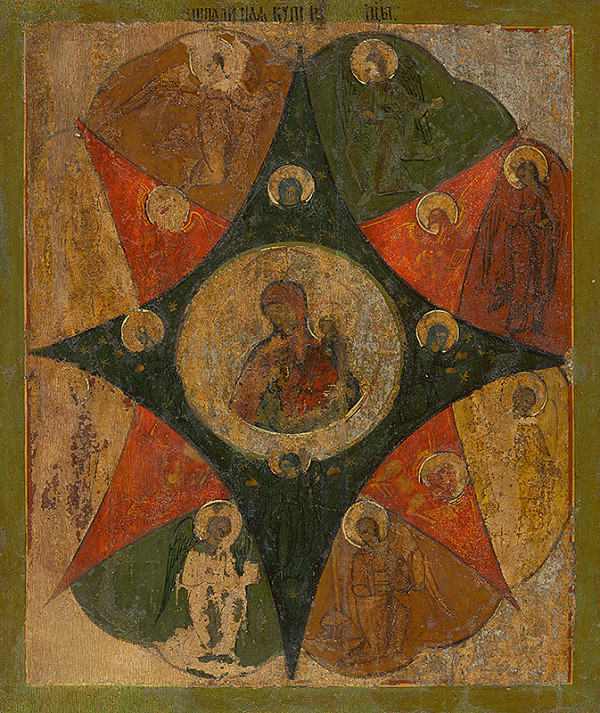 Neznámy ikonopisec – Bohorodička Neopalimaja Kupina 