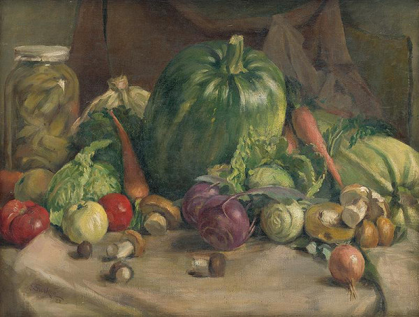Ladislav Treskoň – Still Life with Vegetables 