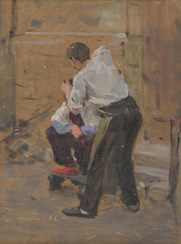 Maximilián Schurmann – U holiča  - Motív z Espalionu 