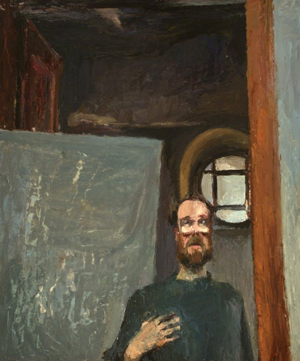 Siegfried Klotz – Autoportrét v ateliéri 