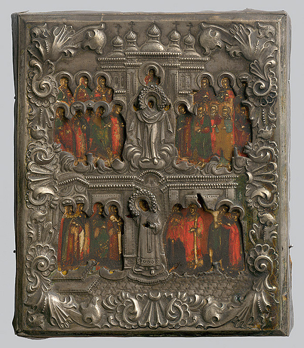 Ruský ikonopisec – Pokrov - ochrana P.Márie 