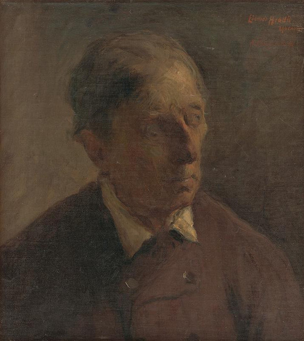 Elemír Halász-Hradil – Štúdia mužskej hlavy 