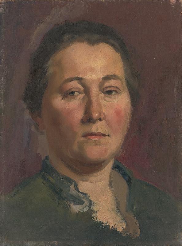 Peter Július Kern – Štúdia k podobizni umelcovej manželky 