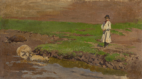 Ladislav Mednyánszky – Pastier svíň 