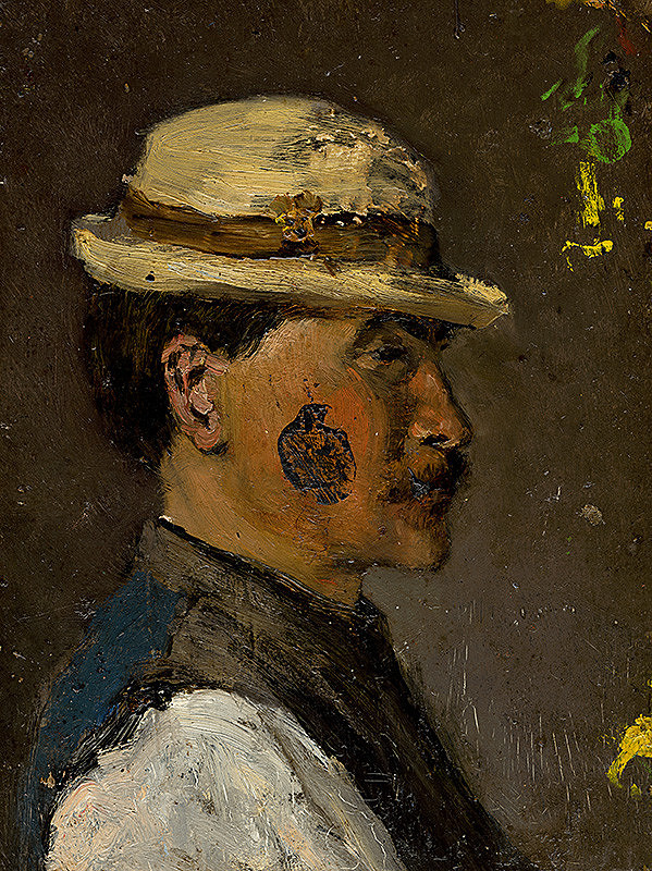 Ladislav Mednyánszky – Young Man in a White Hat 