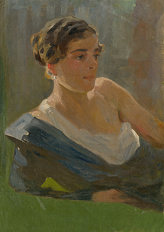 Ladislav Mednyánszky – Resting Lady 