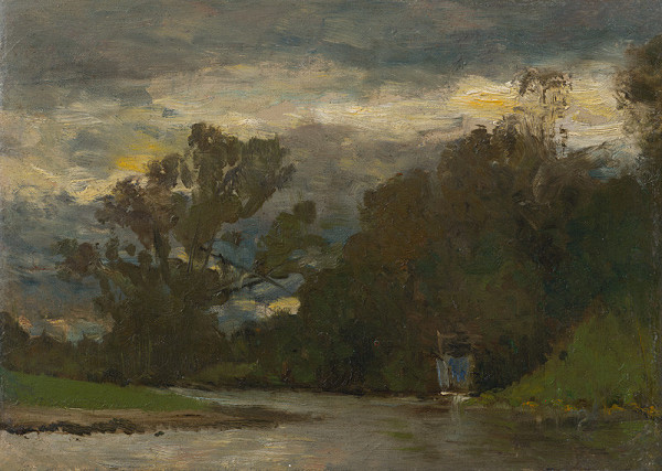 Ladislav Mednyánszky – Na brehu rieky Poprad 