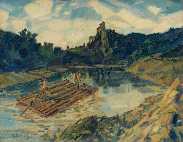 Gustáv Mallý – Pltníci. Na rieke Orave 