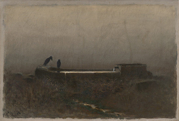 Ladislav Mednyánszky – Napájadlo s havranmi