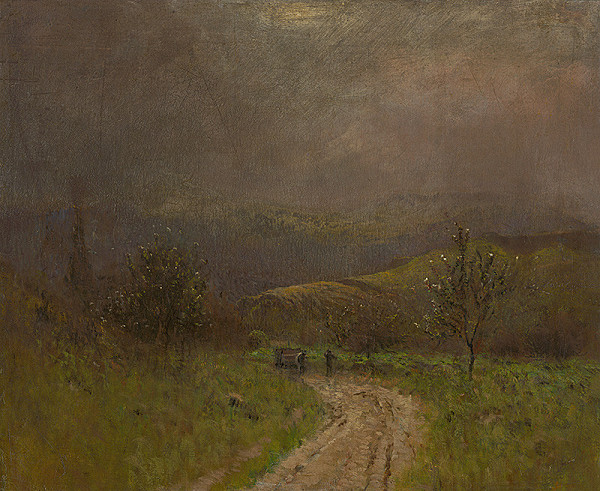 Ladislav Mednyánszky – Autumn Landscape in the Early Evening 