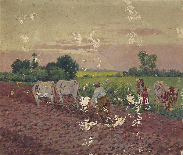 Gustáv Mallý – Ploughing 