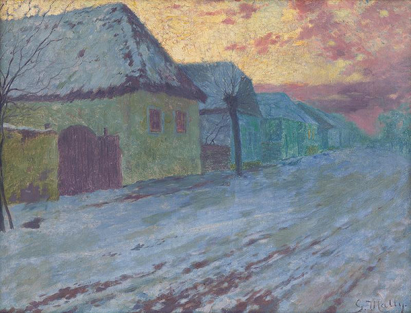 Gustáv Mallý – Sunset in Pezinok 