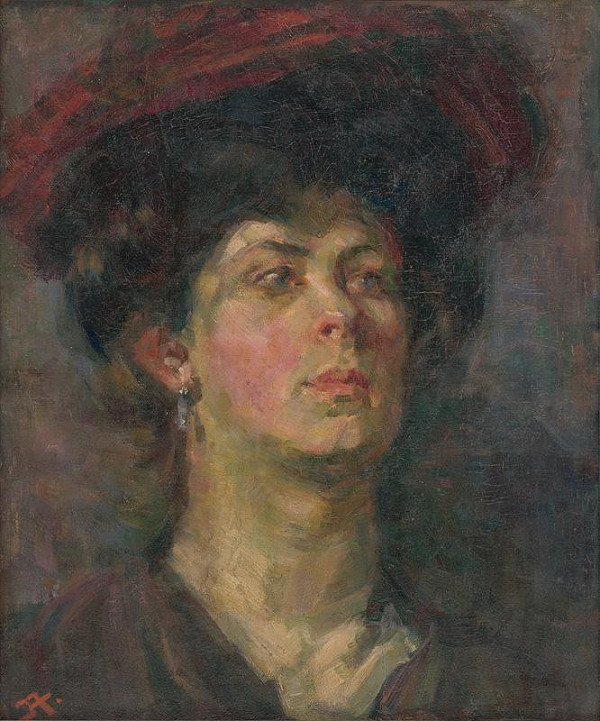 Jaroslav Augusta – Štúdia dámy v klobúku 