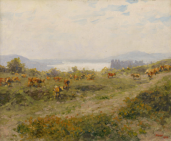 Jindřich Tomec – Motív z okolia Bratislavy 