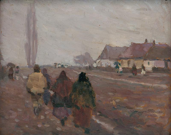 Teodor Jozef Mousson – On the Road from the Michalovice Market 