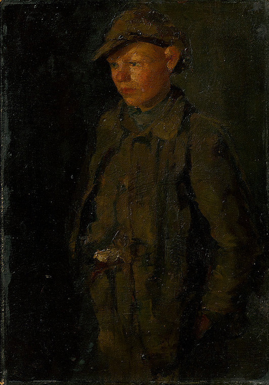 Ladislav Mednyánszky – Stojaci chlapec 