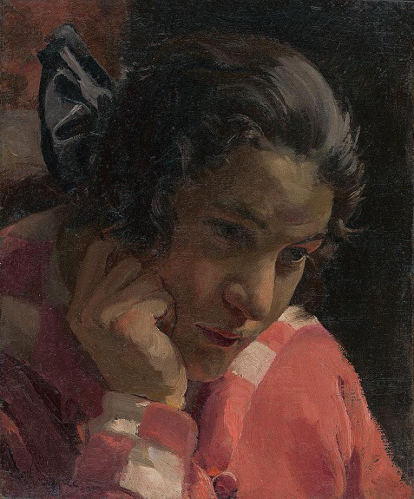 Viktor Krupec – Head Study of a Woman 