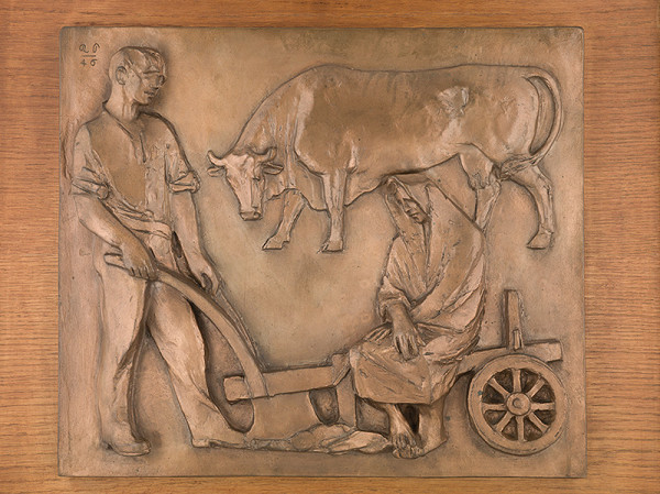 Rudolf Pribiš – Skica k reliéfu pre FOND nár.obnovy -FNO 