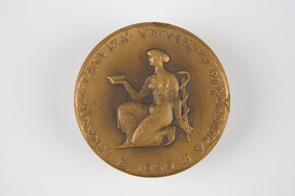 Rudolf Pribiš – Medaila k insigniám dekana lekárskej fakulty Univerzity P.J.Šafárika v Košiciach 