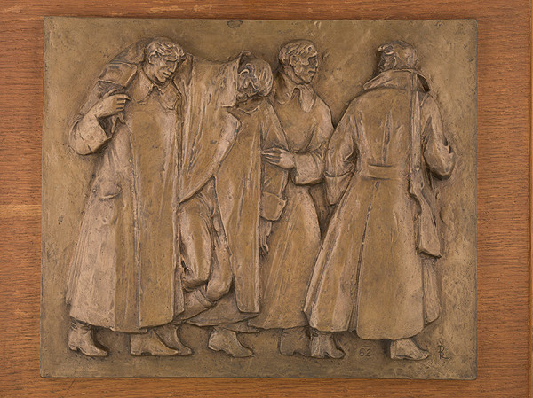 Rudolf Pribiš – Vo vojne-reliéf z cyklu Môjmu národu II. 