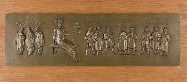 Rudolf Pribiš – V.Návrh reliéfu pre nádvorie múzea SNR r.1848 na Myjave 