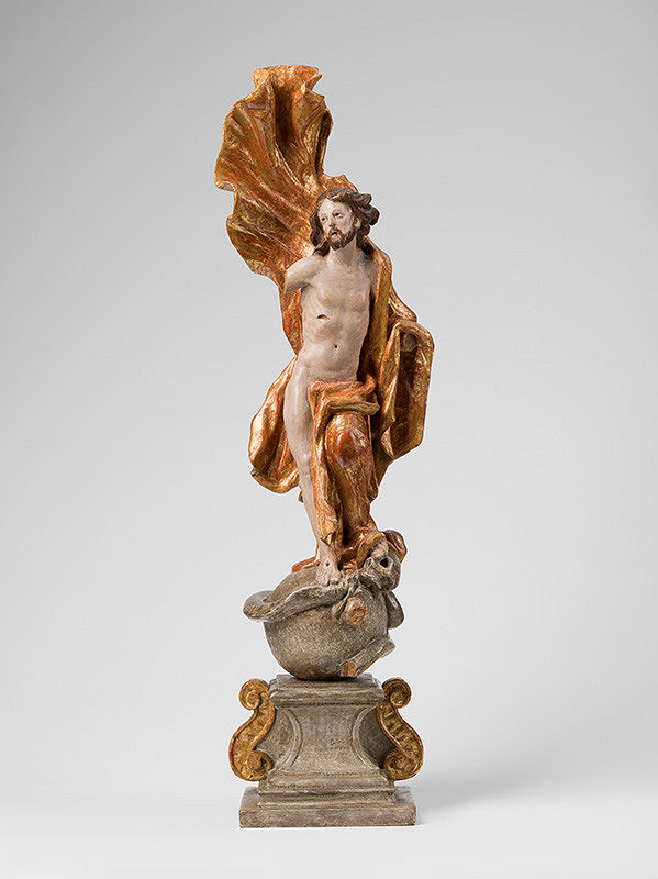 Slovenský rezbár z 2. polovice 18. storočia, Stredoeurópsky rezbár – Víťazný Kristus (štúdia) 