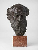 Justín Hrčka – Štúdia hlavy L.N.Tolstého 