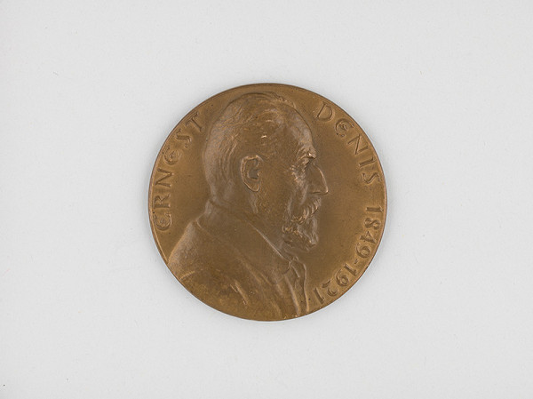 Otakar Španiel – Pamätná doska-medaila k odhaleniu pomníka E.Denisa v Nimes vo Francúsku 