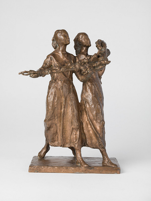 Jozef Kostka – Štúdia alegorickývh dievčenských postáv s orgovánom pre pamätník na Slavín 