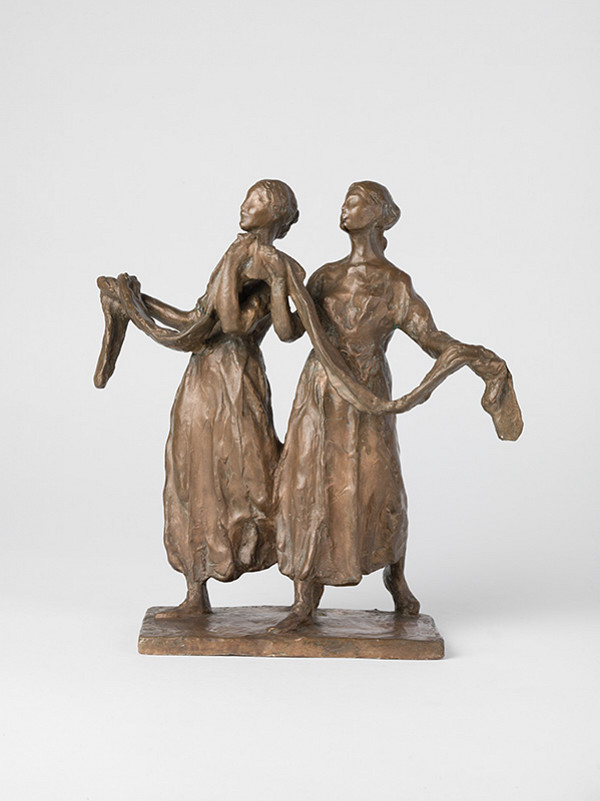 Jozef Kostka – Štúdia alegorických dievčenských postáv so stuhou pre pamätník na Slavíne 