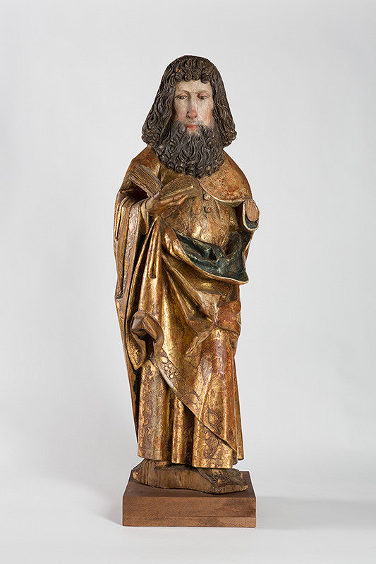 Slovenský rezbár zo začiatku 16. storočia – Apoštol s knihou 