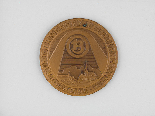 Andrej Peter – Medaila - První brněnská strojírna n.p.ZKG 1814.1959 