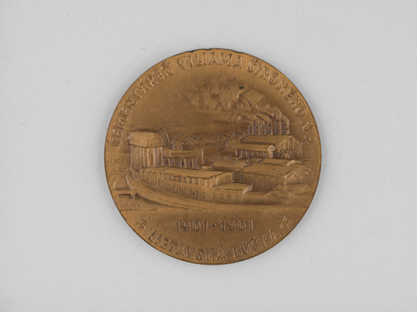 Andrej Peter – Medaila - 60.výroč. založenia cementárne V.Širokého v Lietavskej Lúčke 1901-1961 