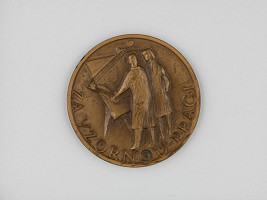 Andrej Peter – Medaila - Hydroprojekt 1952-62 reverz 