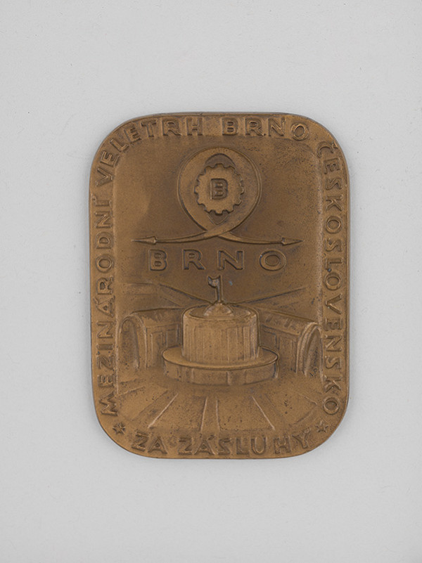 Andrej Peter – Plaketa - Medzinárodný veltrh v Brne - Za zásluhy 