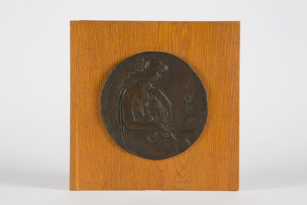 Rudolf Pribiš – Štúdia averzu medaily dekana 